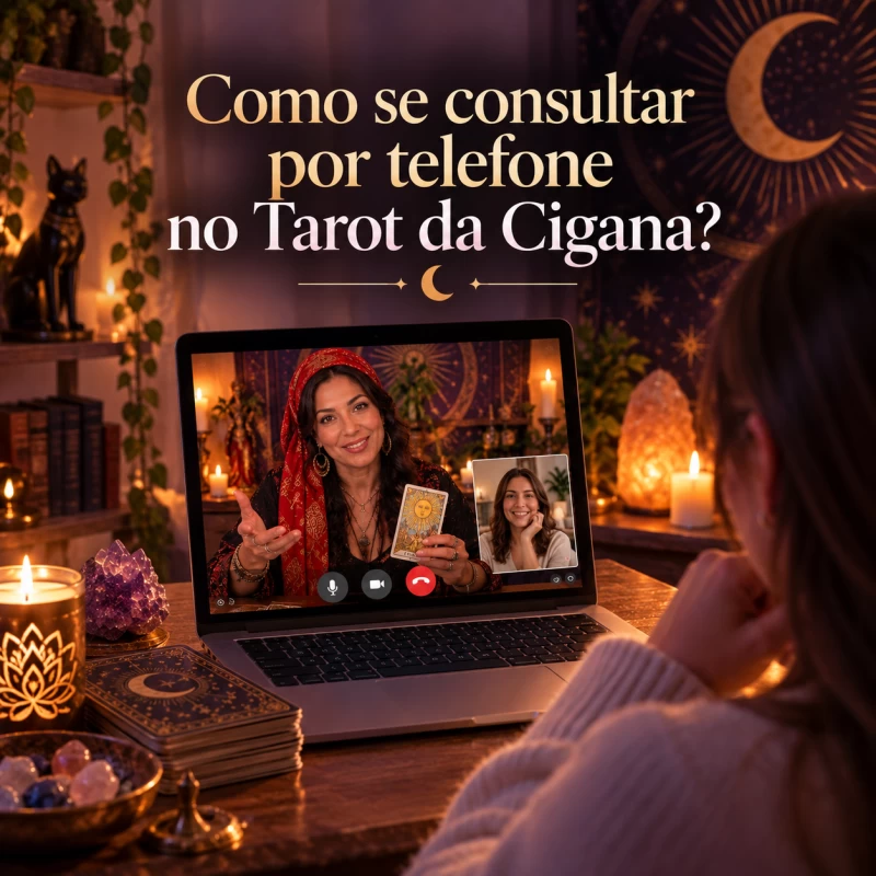Como se consultar por telefone no Tarot da Cigana?